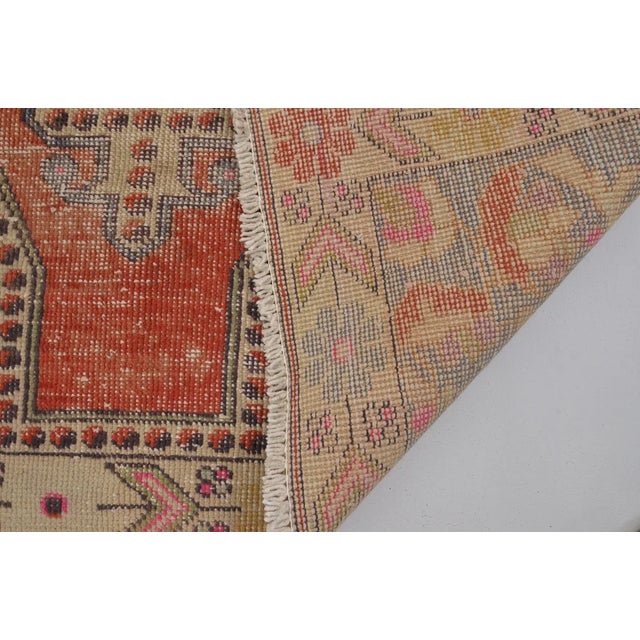 Oushak Vintage Turkish Carpet For Sale In Phoenix - Image 6 of 11