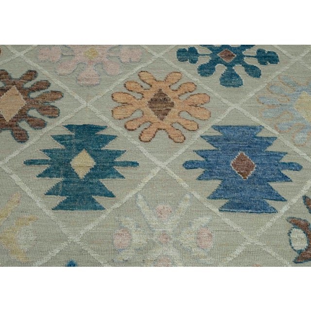 Turkish Oushak Rug 8'9" x 11'6" #18562 For Sale In Houston - Image 6 of 8