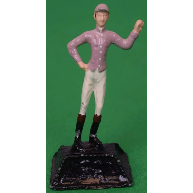 Black Set of Eight "21" Club Jockey Place Card Holders For Sale - Image 8 of 11