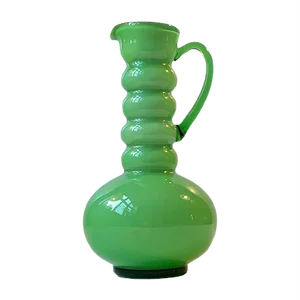 Scandinavian Green Glass Jug Vase from Ryd Glasbruk, 1970s