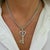 Silver James Avery 925 Sterling Silver Key of Faith Heart Cross Charm Pendant Necklace For Sale - Image 8 of 8