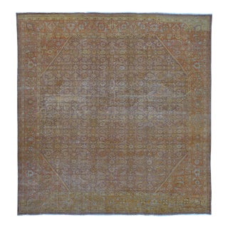 Oversize Square Antique Persian Mahal Rug For Sale