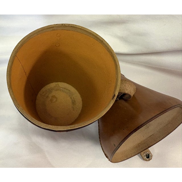 1930's German Travel Nesting Cocktail Shaker Set With Leather Case and Glass Insert For Sale - Image 13 of 17