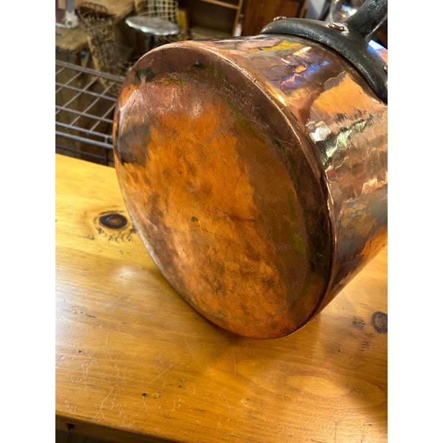 Very Large Antique E Cooper & Sons Copper Pot For Sale - Image 11 of 15
