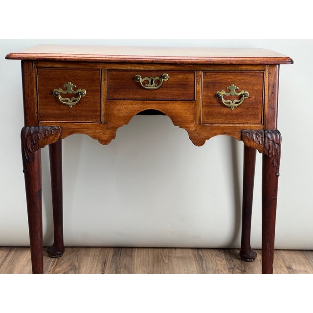 Antique George III Mahogany Chippendale Lowboy C. Late 18th Century For Sale - Image 10 of 11