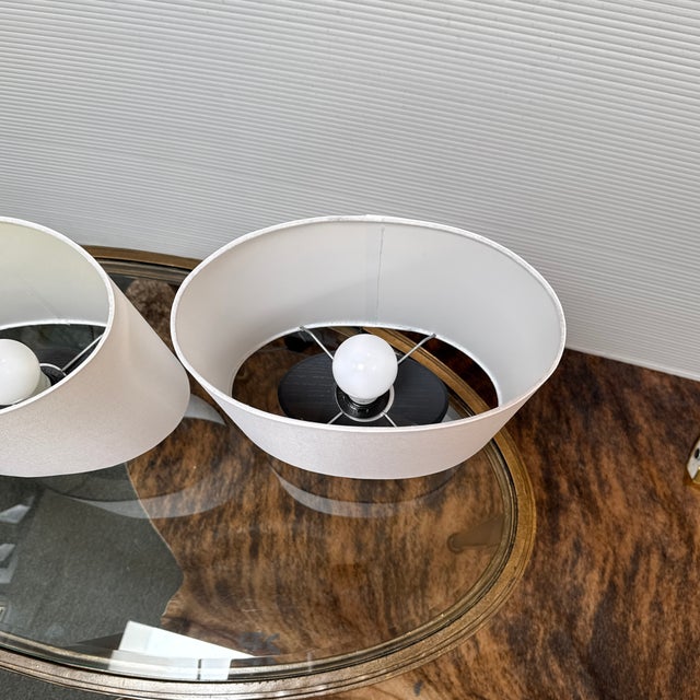 Modern Room & Board Haddie 14inch Table Lamps, Pair For Sale - Image 3 of 11