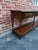 Brass Vintage French Country Style Oak 2 Tier Sofa Console Table by Hickory For Sale - Image 8 of 15