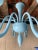 Contemporary translucent light-blue murano glass chandelier pop murano glass chandelier in decò style decorated in lively...