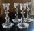 4 Identical 10 1/4" Chunky Candlesticks - Vintage American Glass For Sale - Image 9 of 10