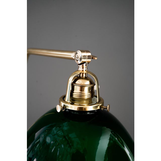 Art Deco Adjustable Floor Lamp with Green Shade, Vienna, Austria, 1920s For Sale - Image 12 of 18