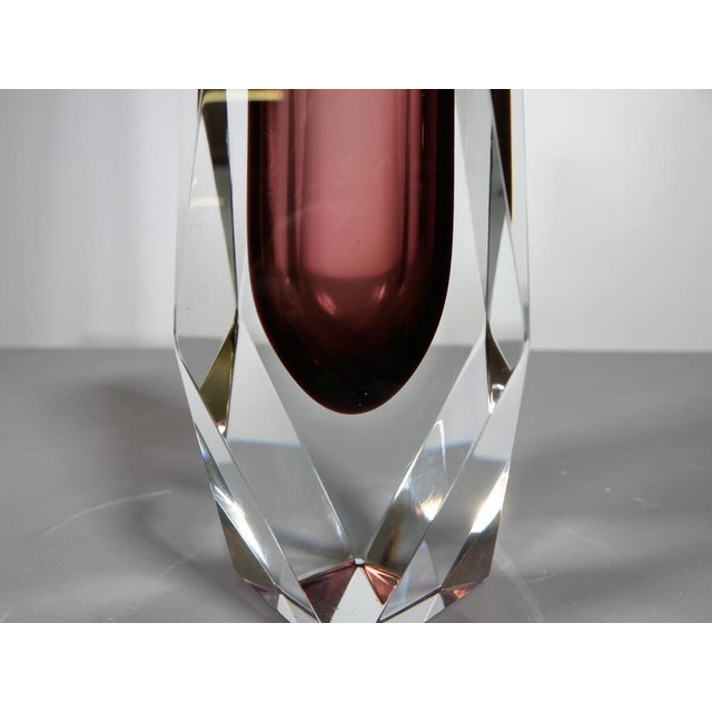 Murano Glass Vase by Luigi Mandruzzato, 1970s For Sale - Image 4 of 7