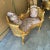 Bench Pink Damask French Style Gold Details For Sale - Image 4 of 6