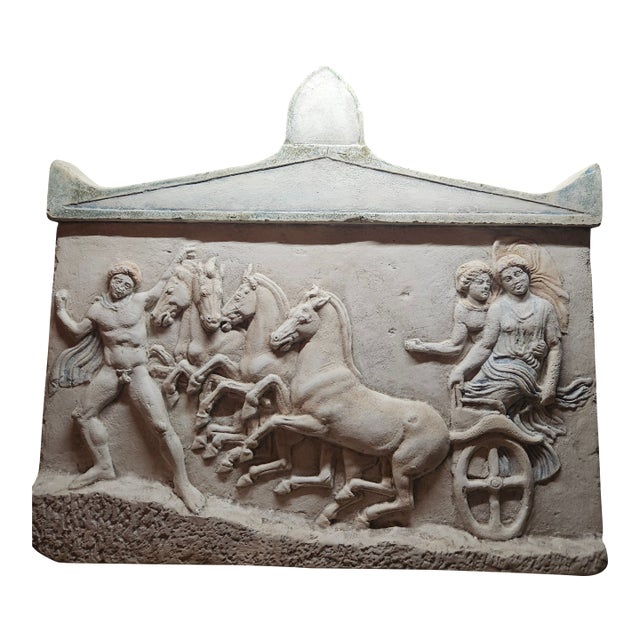 Reproduction of Classical Greek Votive Relief Wall Hanging For Sale
