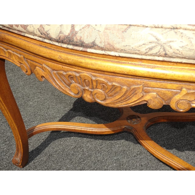 Vintage French Country Cane Side Chair with Cushion For Sale - Image 10 of 13
