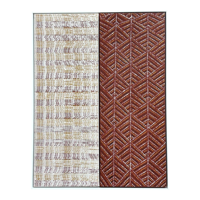 Aboriginal Diptyque Paintings by Raelene Kerinauia For Sale