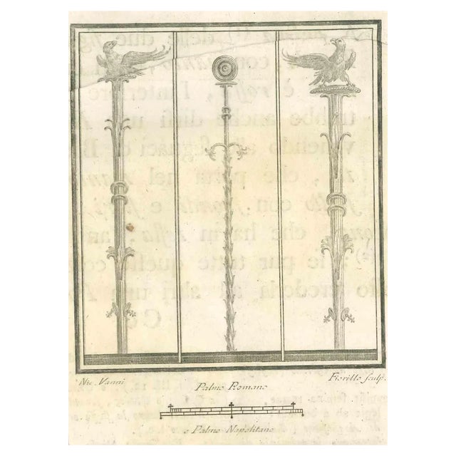 Nicola Fiorillo, Roman Fresco, 18th Century, Etching For Sale