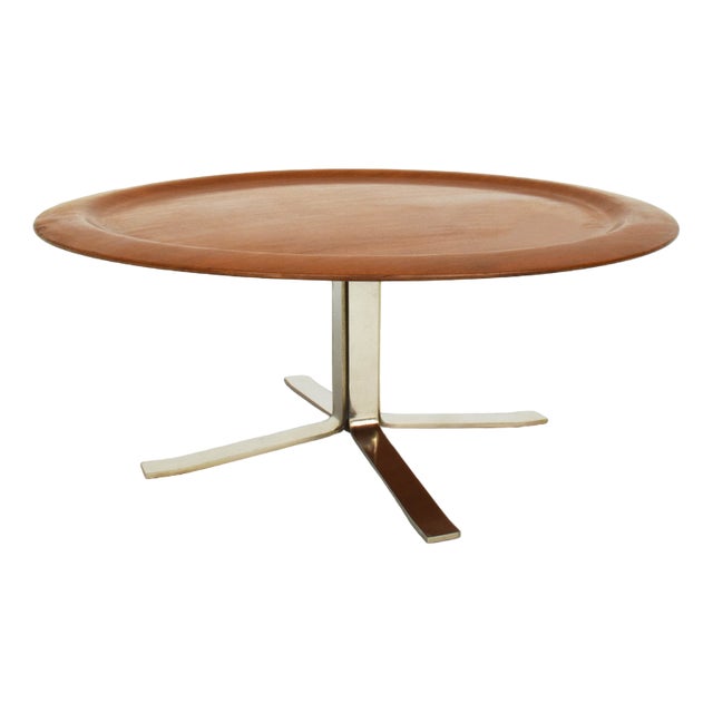 Coffee Table with Swivel Top in Plywood by Gianni Moscatelli for Formanova, Italy, 1968 For Sale