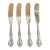 Mid 20th Century Reed & Barton Silver Plated Butter Knives - Set of 4 For Sale