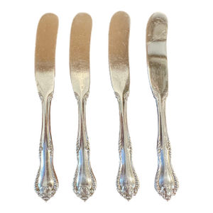 Mid 20th Century Reed & Barton Silver Plated Butter Knives - Set of 4