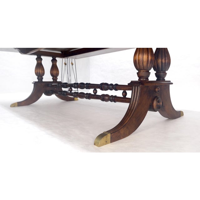 Mid 20th Century Large 51x96” Rectangle 2” Solid Maple c1940s Dining Conference Table MINT For Sale - Image 5 of 14