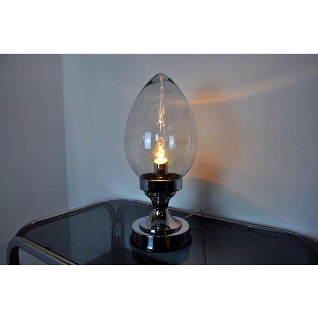 Murano Glass Membrane Table Lamp, Italy, 1960s For Sale - Image 3 of 10