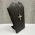 Contemporary Natural Diamond Cross Necklace 14kt Yellow Gold 0.68ctw Gh Si New For Sale - Image 3 of 6