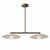 Double Dome Linear Chandelier, Antique Brass Dining Room Light, Mid Century Kitchen Island Pendant, Modern Boho Ceiling Fixture, G9 Light For Sale - Image 12 of 12