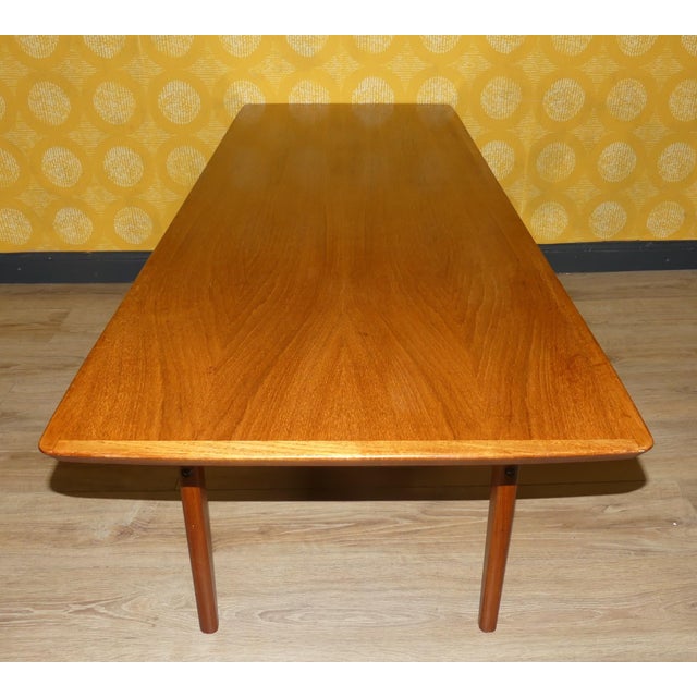 Wood Vintage Teak Coffee Table with Shelf, 1960s For Sale - Image 7 of 14