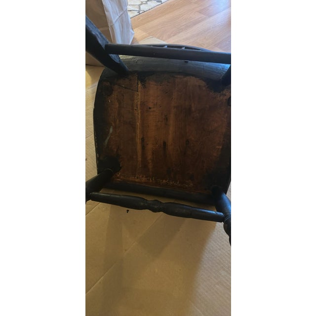 Antique 19th-Century Boston Rocker – Original Stenciling For Sale In Boston - Image 6 of 9