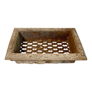 Architectural Salvage Cast Iron Grate For Sale
