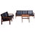 Black Leather Sofas & Side Table from Illum Wikkelso Capella, Denmark, 1960s, Set of 3 For Sale - Image 17 of 17