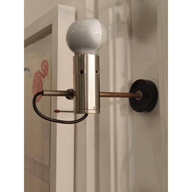 Tito Agnoli Vintage Cornalux Series Wall Lamp by Tito Agnoli for Oluce, 1960s For Sale - Image 4 of 10