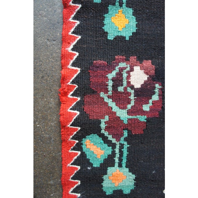 1940s Turkish Wool Kilim Area Rug-4′9″ × 7′4″ For Sale - Image 4 of 13
