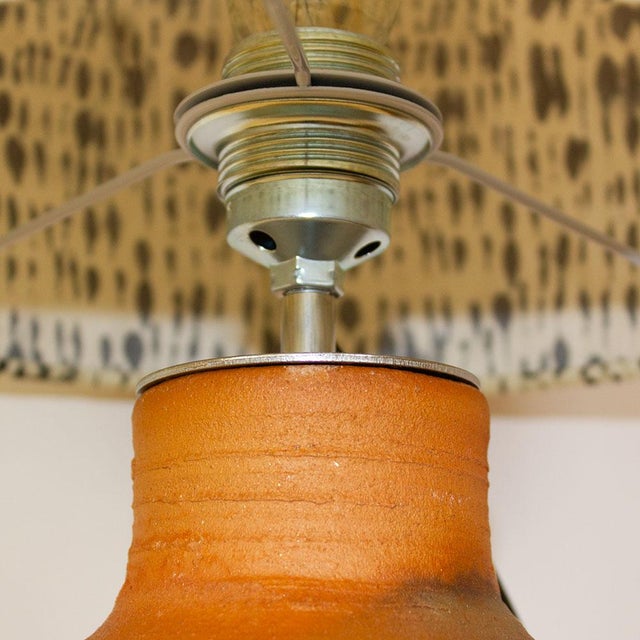 Textile Table Lamp with Fabric Lampshade For Sale - Image 7 of 9