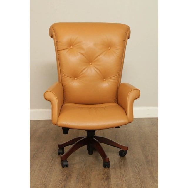Leathercraft Tufted Leather Executive Office Armchair (C) Chairish