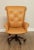 Mid-Century Modern Leathercraft Tufted Leather Executive Office Armchair (C) For Sale - Image 3 of 13