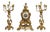 Louis XV Style Fireplace Trim in Gilded Bronze, Set of 3 For Sale