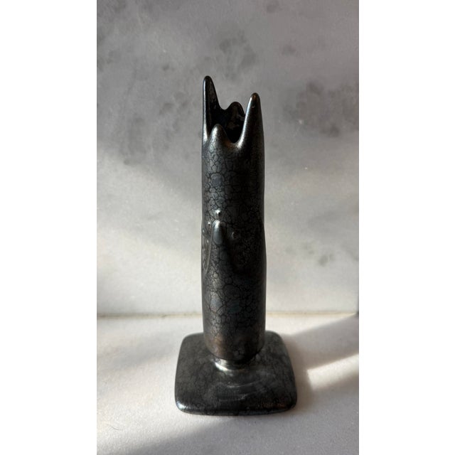 Late 20th Century Pair of PartyLite "Metropolis" Ceramic Candle Holders For Sale - Image 5 of 12