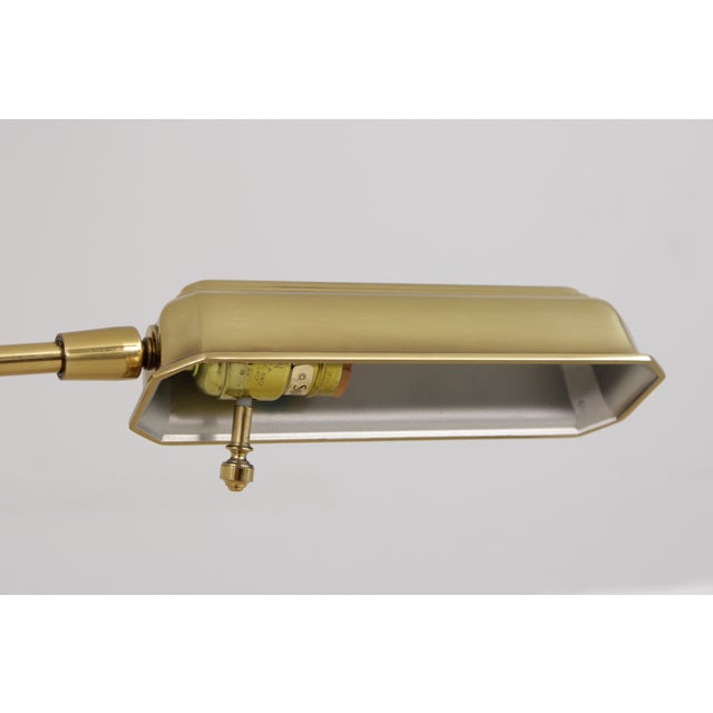 1980s 1980s Mid Century Modern Adjustable Brass Floor Lamp For Sale - Image 5 of 16