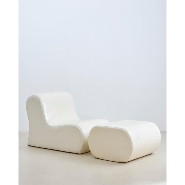 Soft Lounge Chair with Ottoman by Ueli Berger & Susi Berger for Victoria, 1960s, Set of 2 For Sale - Image 6 of 6