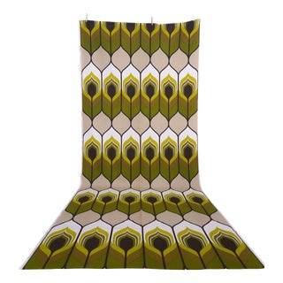Mid-Century Modern German Ukadan Fabric for Curtains, 1970s For Sale