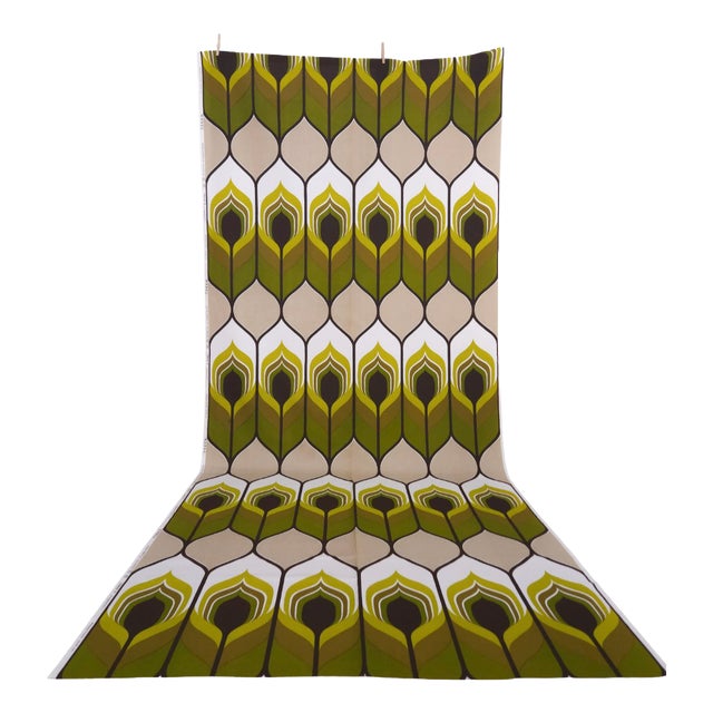 Mid-Century Modern German Ukadan Fabric for Curtains, 1970s For Sale