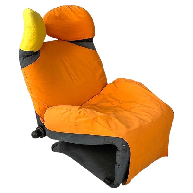 Modern Italian Armchair or Chaise Longue Wink Toshiyuki Kita for Cassina, 1980s attributed to Toshiyuki Kita For Sale