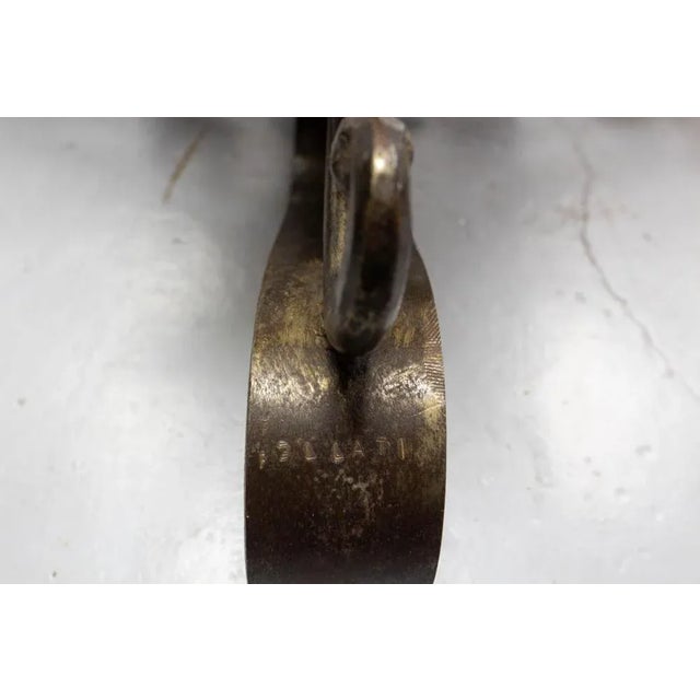 French Coffee Table in Wrought Iron with Travertine Top, 1960 For Sale - Image 8 of 9