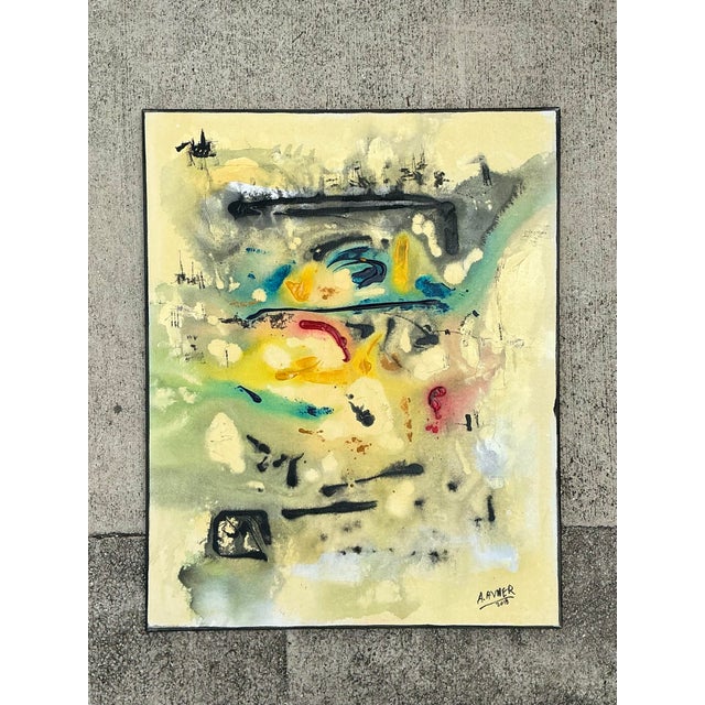 Vintage Original Oil Portrait on Canvas For Sale - Image 11 of 12