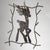 Handmade wrought iron painting of Bambi deer measures 46 x 4 x h 57 Category painting. Style handmade. Dimensions: height...