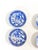 Antique Blue Willow Butter Pat Plates – Chinoiserie Blue & White – Set of 6 For Sale - Image 9 of 12