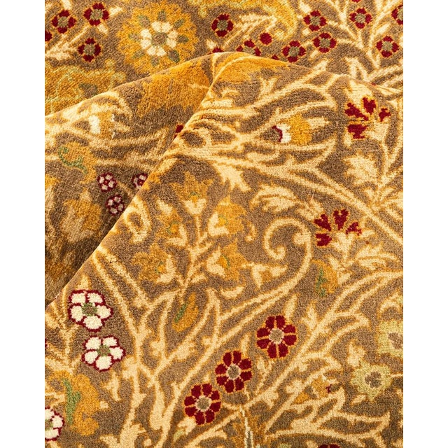 Textile Mogul, One-of-a-Kind Hand-Knotted Area Rug in Brown, 8' 1" x 10' 4" For Sale - Image 7 of 8