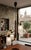 1970s 1970s Mid-Century Modern Stilnovo Chandelier With Frosted Textured Glass and Teak Accents For Sale - Image 5 of 5