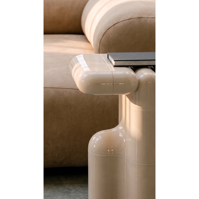 U - 001 Side Table in Cream by Rollo Studio For Sale - Image 9 of 12